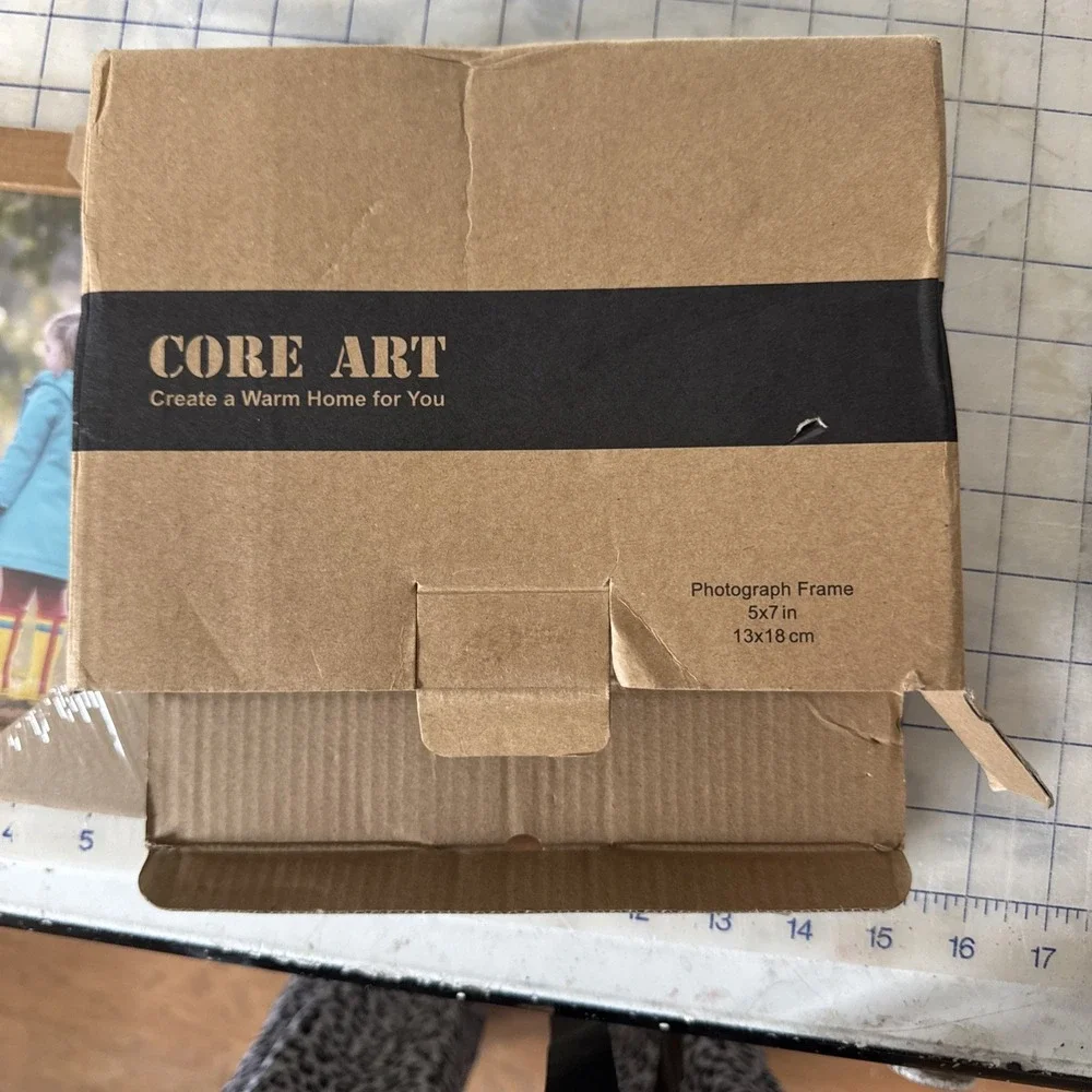 5x7 Picture Frames Set 2 Pack  Gold Trim Core Art  NEW Photos Decoration Sealed